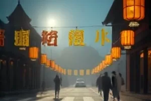 《像素纪元》封面：由方块像素拼成的城市天际线